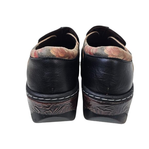 L' Artiste by Springstep Womens Leather Floral Clogs, Slip On Shoes, 41/ 9.5-10 - Picture 3 of 11